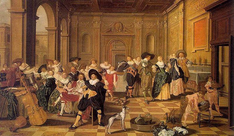 Dirck Hals Banquet Scene in a Renaissance Hall